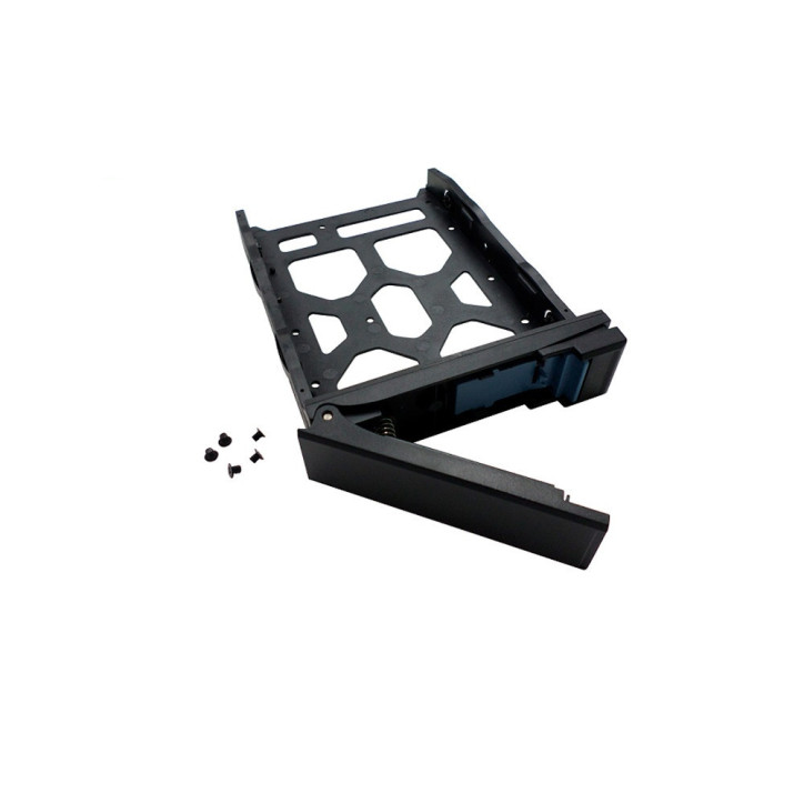 QNAP TRAY-35-NK-BLK03 HDD TRAY FOR 3.5" AND 2.5" DRIVES WITHOUT KEY LOCK, BLACK, PLASTIC WITH 6 X SCREWS FOR 2.5" HDD, TOOLESS