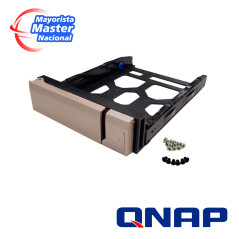 QNAP TRAY-35-NK-GLD01 GOLD HDD TRAY V1 FOR 3.5" AND 2.5" DRIVES WITHOUT KEY LOCK, BLACK, PLASTIC WITH 6 X SCREWS FOR 2.5" HDD, T