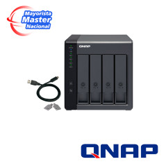 CAJA DE EXPANSION DE ALMACENAMIENTO QNAP TR-004-US / 4 BAHIAS FRONTALES SATA 3.5 PULGADAS Y 2.5 PULGADAS / MONTAJE EN ESCRITORIO