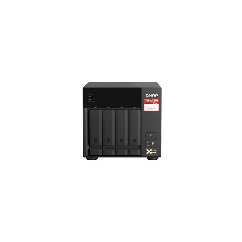 NAS QNAP TS-473A-8G-US frontal 4 bahías 2,5GbE