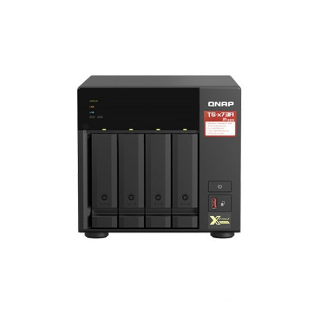 NAS QNAP TS-473A-8G-US frontal 4 bahías 2,5GbE