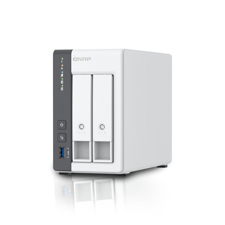 NAS de doble bahía escritorio tipo torre doble bahía conectividad 2.5GbE procesador ARM Cortex-A55 de 4 núcleos QNAP TS-216G-US NAS de doble bahía escritorio tipo torre doble bahía conectividad 2.5GbE procesador ARM Cortex-A55 de 4 núcleos QNAP TS-216G-US