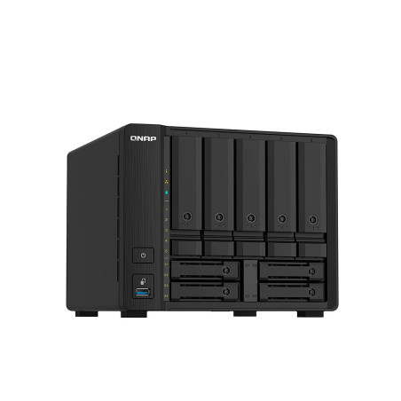 NAS QNAP TS-932PX-4G-US nueve bahías con puertos SFP 10GbE y LAN 2,5GbE