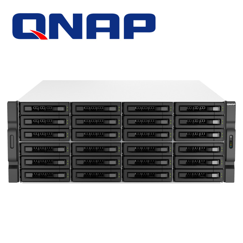NAS QNAP TS-H3087XU-RP-E2378-64G-US / 30 BAHIAS / 4UR / INTEL XEON 8 NUCLEOS / 16 HILOS / 64GB DE RAM / 24 X 2.5 PULGADAS / 3.5 