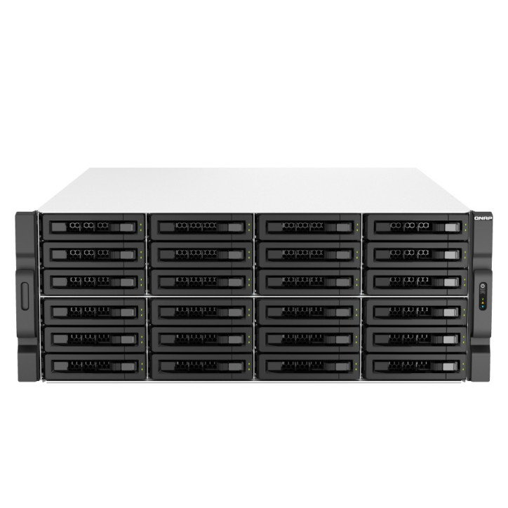 NAS QNAP TS-H3087XU-RP-E2378-64G-US / 30 BAHIAS / 4UR / INTEL XEON 8 NUCLEOS / 16 HILOS / 64GB DE RAM / 24 X 2.5 PULGADAS / 3.5 