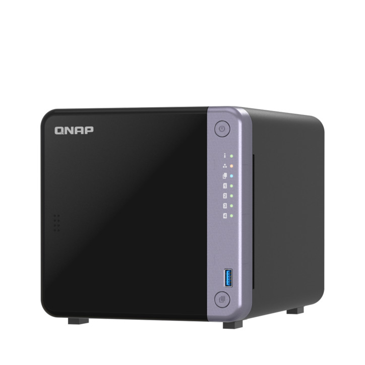 Servidor NAS 4 bahías 4 bahías CPU Quad-core 2.0 GHz 4 GB DDR4 ampliable a 16 GB QNAP TS-432X-4G-US