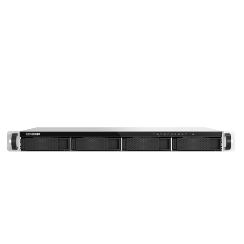 NAS QNAP TS-H765EU-8G-US / NAS 1 UNIDA DE RACK / 12 PULGADAS DE PROFUNDIDAD/ 4 BAHIAS SATA 3.5 + 3 E1S PCIE M2 2280 / INTEL ATOM