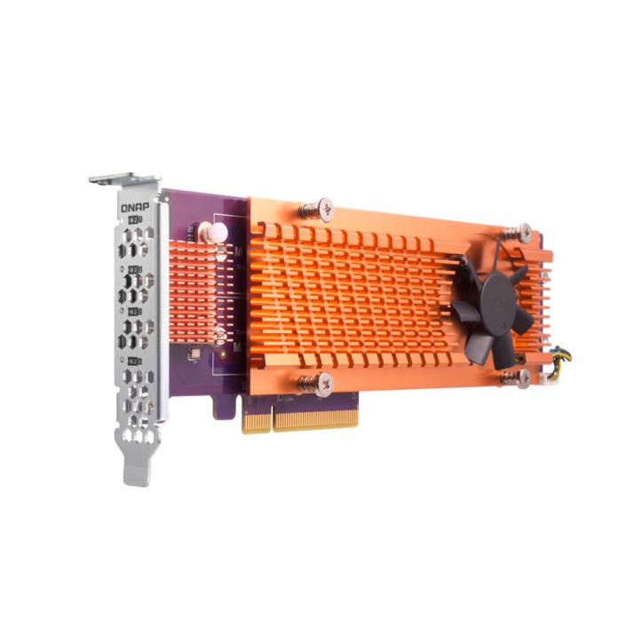 Tarjeta de expansión PCIe para SSD M.2 Dual M.2 22110/2280 PCIe Gen2 x4 Low-profile bracket pre-loaded QNAP QM2-2P-244A