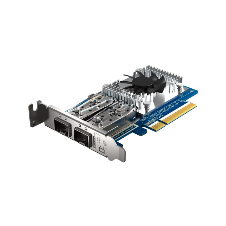 Tarjeta de red 25GbE PCIe Dual-port SFP28 25Gbps PCIe Gen4 x8 QNAP QXG-25G2SF-CX6