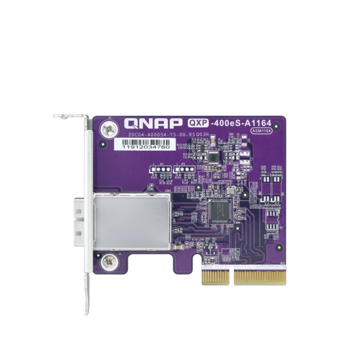 Adaptador de bus de host SATA 1 puerto SFF-8088 4 x SATA 6Gb/s PCIe Gen3 x2 QNAP QXP-400eS-A1164 Adaptador de bus de host SATA 1 puerto SFF-8088 4 x SATA 6Gb/s PCIe Gen3 x2 QNAP QXP-400eS-A1164