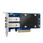 TARJETA DE RED QNAP QXG-10G2SF-X710 10GBE 2 PUERTOS SFP+ 10GBE PCIE 3.0 COMPATIBLE CON NAS Y PC DISEÑO SIN VENTILADOR