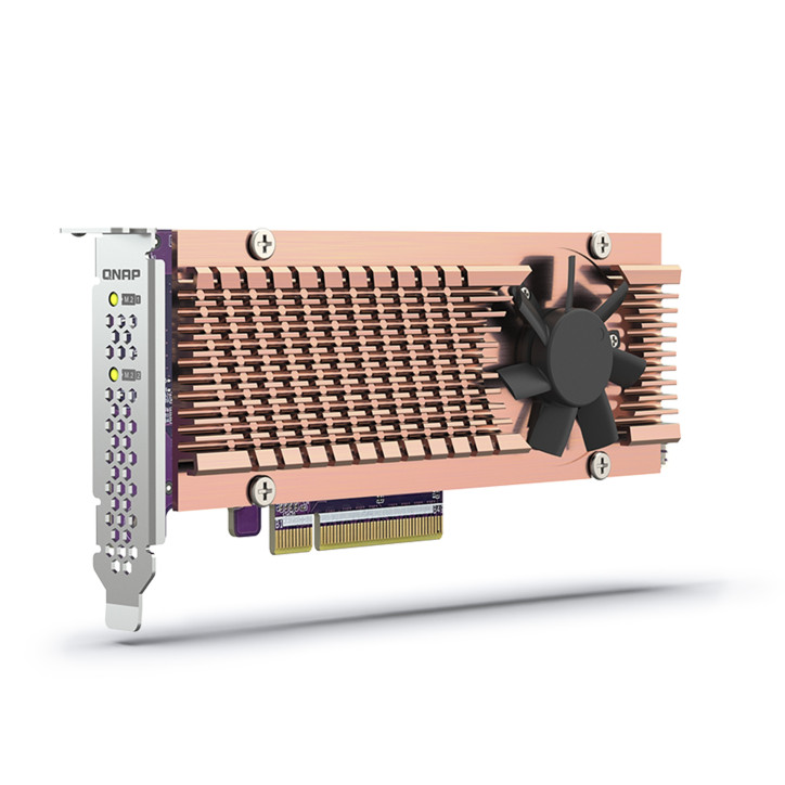 Tarjeta de expansión PCIe para SSD M.2 NVMe 2 SSD M.2 NVMe PCIe 3.0 x8 Soporta tamaños 22110 y 2280 QNAP QM2-2P-384A Tarjeta de expansión PCIe para SSD M.2 NVMe 2 SSD M.2 NVMe PCIe 3.0 x8 Soporta tamaños 22110 y 2280 QNAP QM2-2P-384A