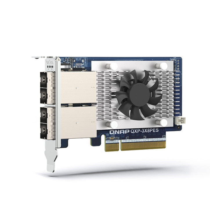 TARJETA DE EXPANSION QNAP QXP-3X8PES / 2 PUERTOS SFF-8644 (1X2) / INTERFAZ PCIE GEN3 X8 / DISEÑADA PARA SERIES PCIE JBOD DE QNAP