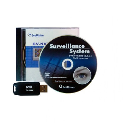 LICENCIA SOFTWARE GEOVISION GV-NVR 2 CANALES ONVIF TERCEROS DONGLE USB