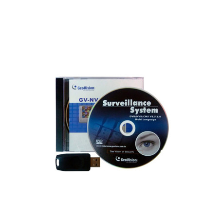 LICENCIA SOFTWARE GEOVISION GV-NVR 12 CANALES ONVIF TERCEROS DONGLE USB