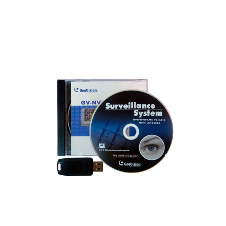Licencia de software NVR 12 canales ONVIF dongle USB GEOVISION GV-NR012