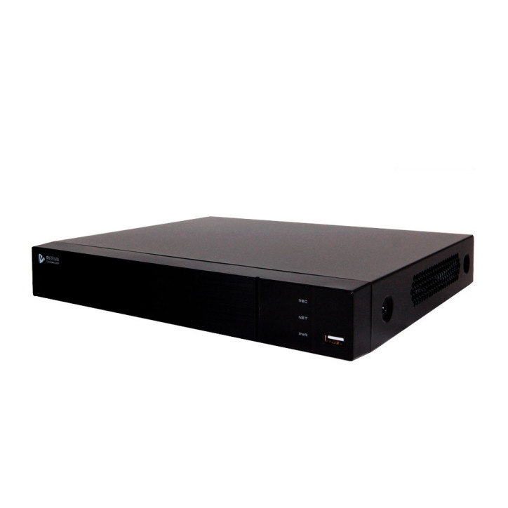 NVR Network Video Recorder para videovigilancia IP 8 CH H.265S PoE 802.3 af/at MERIVA TECHNOLOGY MAIN-0808