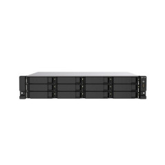 NAS QNAP TS-1273AU-RP-8G-US / PROCESADOR AMD RYZEN V1500B / MEMORIA RAM 8GB / 12 BAHIAS FRONTALES SATA 3.5 PULGADAS Y 2.5 PULGAD