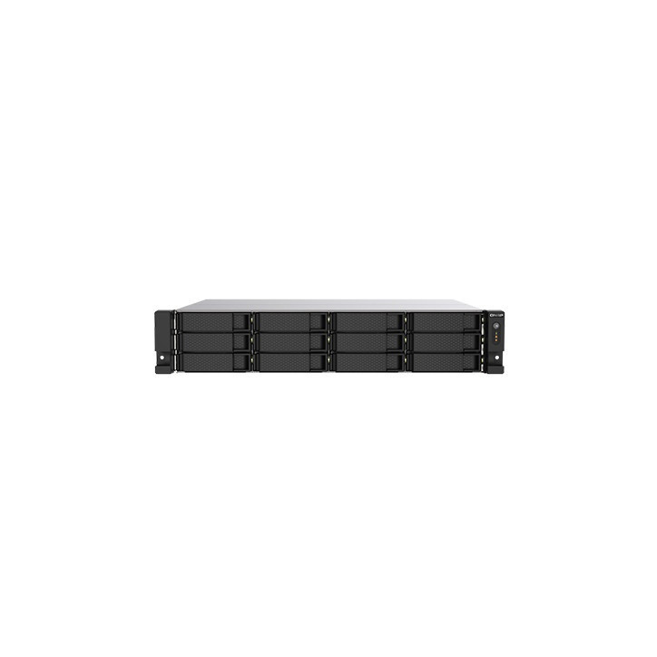 NAS de montaje en bastidor 12 bahías frontales SATA 3.5" y 2.5" 8 GB RAM incluida fuente de alimentación QNAP TS-1273AU-RP-8G-US