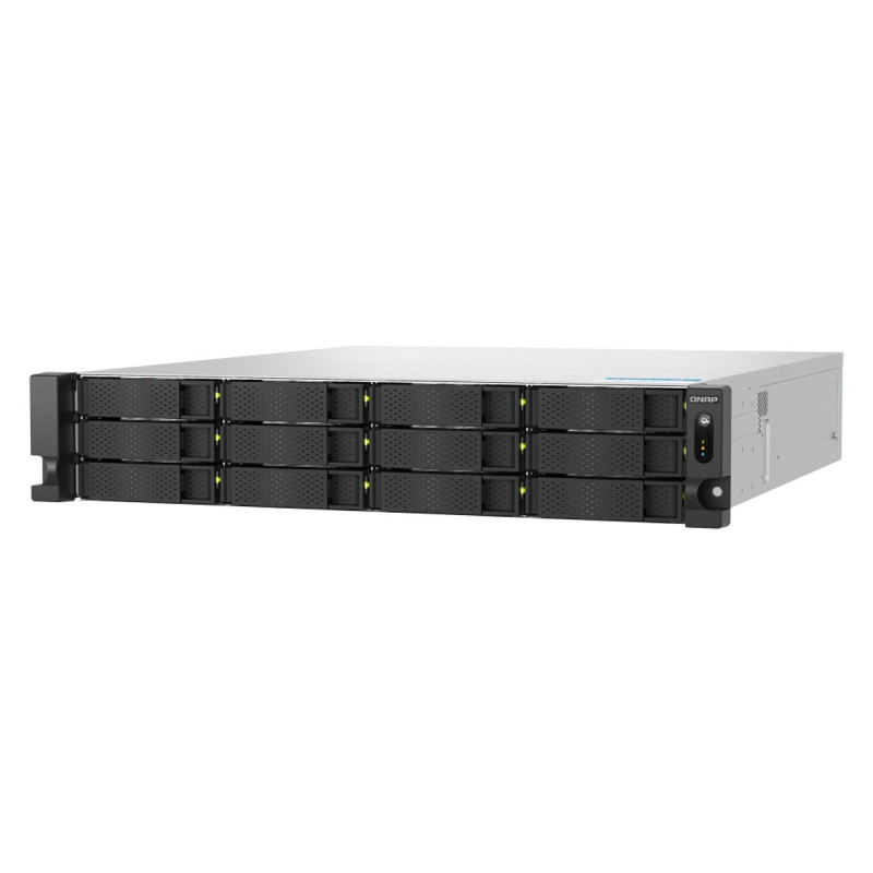 NAS QNAP TS-H1277AXU-RP-R7-32G-US / 12 BAHIAS QTS HERO / PROCESADOR AMD RYZEN 7 SERIE 7000 / 5.3 GHZ / 32GB DE RAM / PCI GEN5 X2