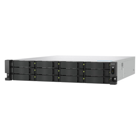 NAS QNAP TS-H1277AXU-RP-R7-32G-US / 12 BAHIAS QTS HERO / PROCESADOR AMD RYZEN 7 SERIE 7000 / 5.3 GHZ / 32GB DE RAM / PCI GEN5 X2