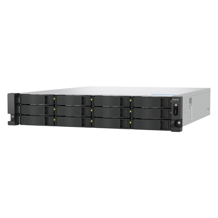 NAS empresarial 12 bahías 2 slots para NVMe Procesador AMD Ryzen 7000 Series QNAP TS-h1277AXU-RP-R7-32G-US