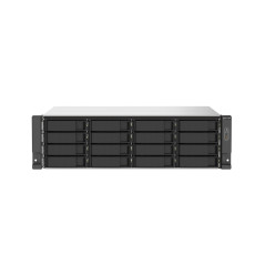 NAS QNAP TS-1673AU-RP-16G-US / PROCESADOR AMD RYZEN V1500B / MEMORIA RAM 16GB / 16 BAHIAS FRONTALES SATA 3.5 PULGADAS Y 2.5 PULG