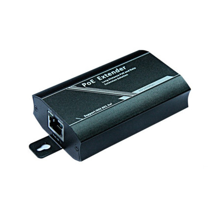 EXTENSOR POE+ FOLKSAFE FS-PSE1001-E 802.3AF 100MTS / NO REQUIERE FUENTE DE ALIMENTACION / MAXIMO 3 EXTENSORES EN CASCADA