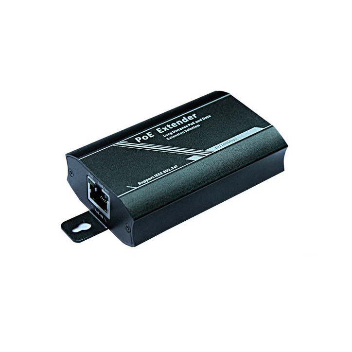 EXTENSOR POE+ FOLKSAFE FS-PSE1001-E 802.3AF 100MTS / NO REQUIERE FUENTE DE ALIMENTACION / MAXIMO 3 EXTENSORES EN CASCADA