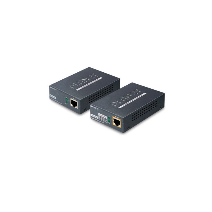 Extensor de PoE 500 m de alcance IEEE 802.3af/at 1 puerto PLANET LRP-101U-KIT