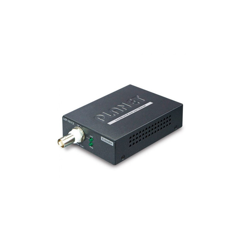 EXTENSOR POE POR COAXIAL PLANET LRP-101CE 1CH 1KM