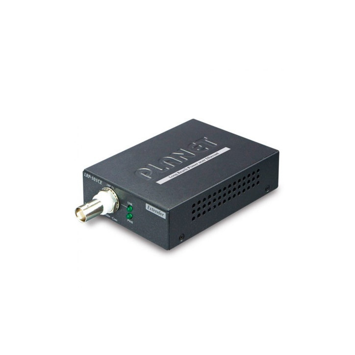 Extensor PoE por coaxial compatible con 802.3at alcance hasta 1000 metros salida hasta 25W PLANET LRP-101CE