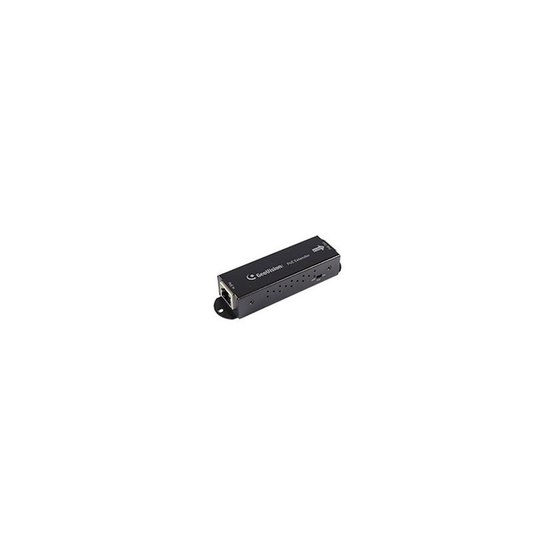 EXTENSOR POE GV-POEX0100 ES UN EXTENSOR POE 10/100 DE UN SOLO PUERTO QUE PUEDE AMPLIAR LA DISTANCIA ENTRE UN SWITCH POE Y UNA CA