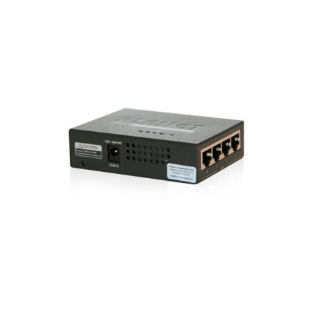 INYECTOR POE 4 PUERTOS / PLANET HPOE-460 / VELOCIDAD DE TRANSMISION 10/100/1000 MBPS / POE 802.3AT / 120W DE CONSUMO / RECINTO D