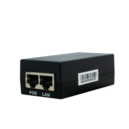 INYECTOR POE FOLKSAFE FS-48D500 / FAST ETHERNET / 802.3AF / ENTRADA DE VOLTAJE 100-240VAC / SALIDA DE VOLTAJE 48VCD, 0.5A - IDEA