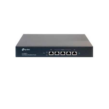 ROUTER BALANCEADOR DE CARGA / TP-LINK TL-R480T+ / 1 PUERTO WAN / 1 PUERTO LAN / 3 PUERTOS WAN/LAN / VELOCIDAD DE 10/100 MBPS / 3