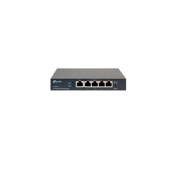 Router balanceador de carga hasta 4 puertos WAN 10/100 Mbps 10 000 Sesiones concurrentes TP-LINK TL-R470T+