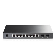 SWITCH ADMINISTRABLE TP-LINK SG2210P / 8 PUERTOS RJ45 POE AF 10/100/1000 MBPS/ 2 PUERTOS FIBRA OPTICA SFP (VACIO) GIGABIT/ POTEN