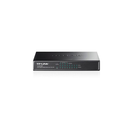 SWITCH POE NO-ADMINISTRABLE TP-LINK TL-SG1008P / 8 PUERTOS GIGABIT 10/100/1,000MBPS / 4 PUERTOS POE 802.3AF 55W / USO ESCRITORIO