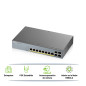 SWITCH POE GIGABIT 8PTOS+2UPLINK ENTERPRISE NEBULA ZYXEL GS1350-12HP 10 PUERTOS RJ45 10/100/1000MBPS POE+ AF/AT + 2 PUERTOS SFP 