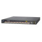 SWITCH POC ADMINISTRABLE / PLANET LRP-1622CS / 2 PUERTOS RJ45 10/100 MBPS / 2 FIBRA OPTICA SFP 100/1000 MBPS / 16 CANALES BNC HE