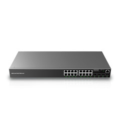 SWITCH ADMINISTRABLE POE+ GRANDSTREAM GWN7802P / 16 PUERTOS 10/100/1,000 MBPS / 16 PUERTOS POE+ AF/AT / 4 PUERTOS SFP 1,000MBPS 
