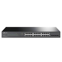 SWITCH POE JETSTREAM SDN ADMINISTRABLE TP-LINK SG2428P ADMINISTRABLE / 24 PUERTOS POE AT/AF 250W 10/100/1000 MBPS+4 PUERTOS DE F