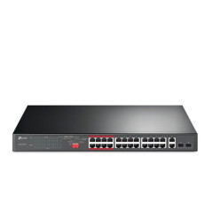 SWITCH NO ADMINISTRABLE TP-LINK TL-SL1226P / 24 PUERTOS RJ45 POE AF/AT 10/100 MBPS + 2 PUERTOS GIGA COMBO RJ45/SFP / POTENCIA PO