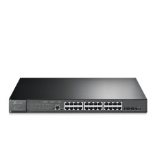 SWITCH ADMINISTRABLE TP-LINK SG3428XMP / 24 PUERTOS POE AF/AT 10/100/1000 MBPS + 4 PUERTOS 10 GIGA SFP+ / POTENCIA POE TOTAL 384