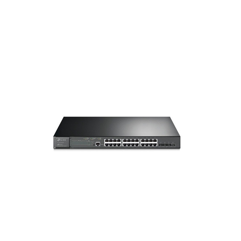 SWITCH ADMINISTRABLE TP-LINK SG3428XMP / 24 PUERTOS POE AF/AT 10/100/1000 MBPS + 4 PUERTOS 10 GIGA SFP+ / POTENCIA POE TOTAL 384
