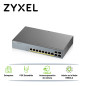 ZYXEL GS1350-12HP Switch PoE Gigabit 8 Puertos Administrable L2 130W