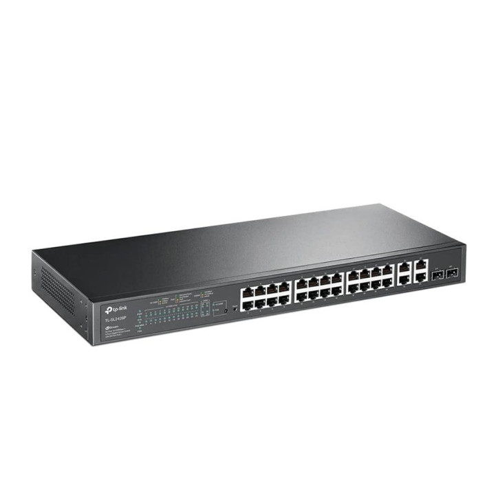 Switch administrable PoE 24 puertos PoE Fast Ethernet 10/100 Presupuesto PoE 250 W TP-LINK SL2428P