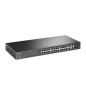 SWITCH ADMINISTRABLE TP-LINK SL2428P / 24 PUERTOS RJ45 POE AF/AT 10/100 MBPS + 2 PUERTOS GIGA RJ45 + 2 PUERTOS GIGA COMBO RJ45/S