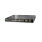 SWITCH ADMINISTRABLE PLANET GS-4210-24PL4C / 28 PUERTOS RJ45 10/100/1000 MBPS / 4 PUERTOS SFP 100/1000 MBPS / 24 PUERTOS CON INY